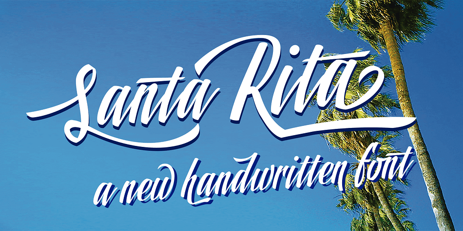 Santa Rita is a new casual and modern script.