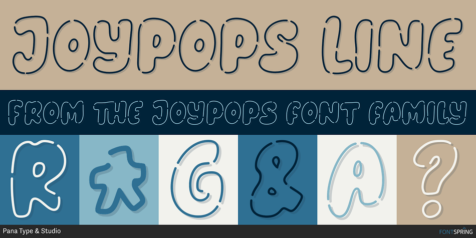 Joypops Line Font