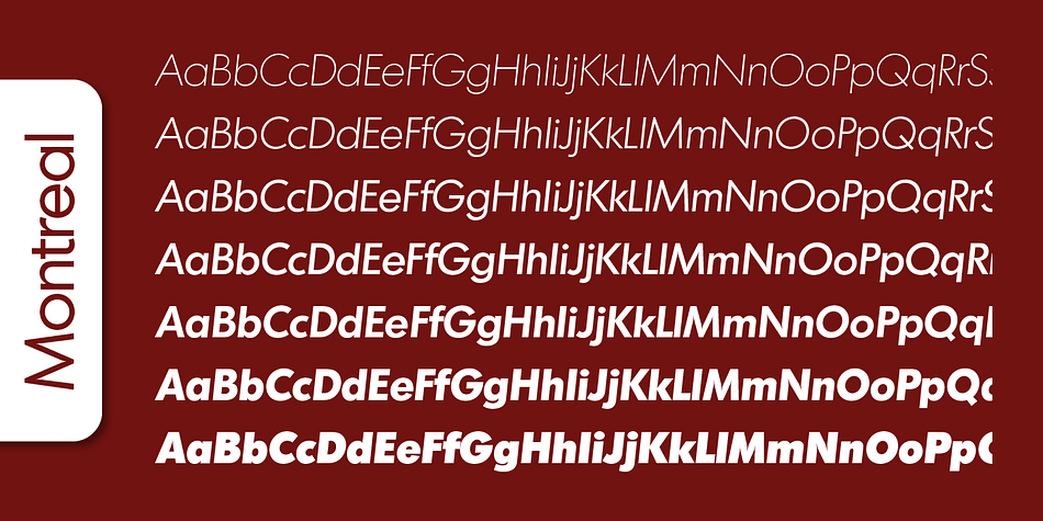 Emphasizing the popular Montreal Serial font family.