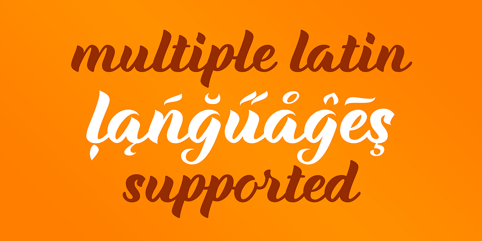 Emphasizing the popular Maria Script font family.