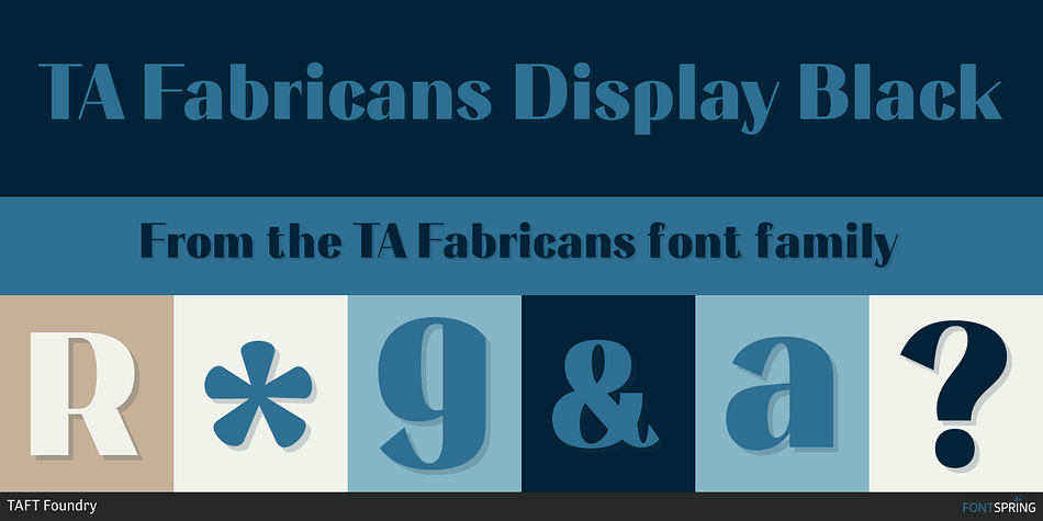 TA Fabricans Display Black Font