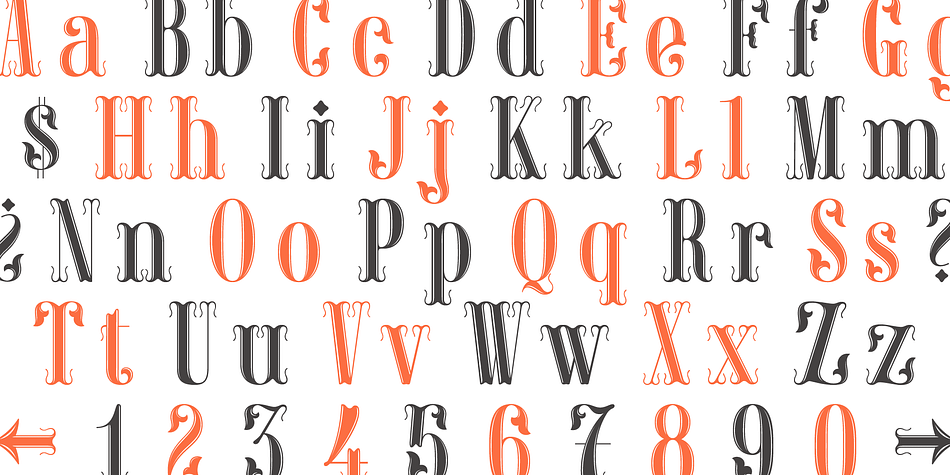 Displaying the beauty and characteristics of the Decoro font family.