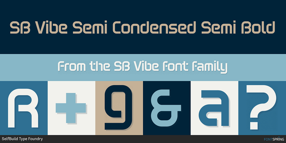 SB Vibe Semi Condensed Semi Bold Font