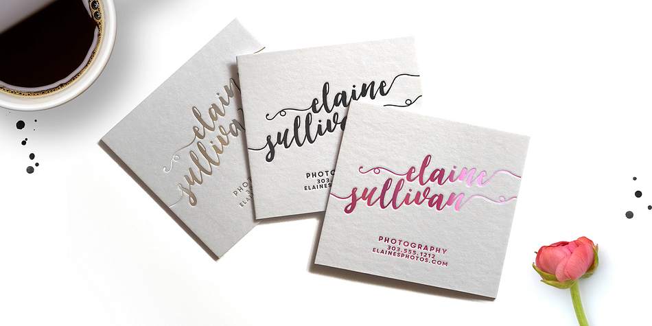 Displaying the beauty and characteristics of the Loveletter Script font family.