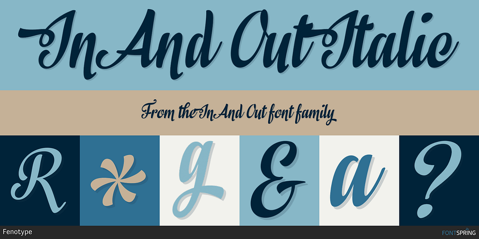 In And Out Regular Font