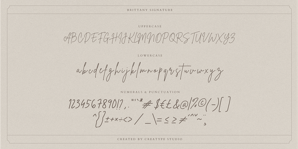 Brittany Signature Font
