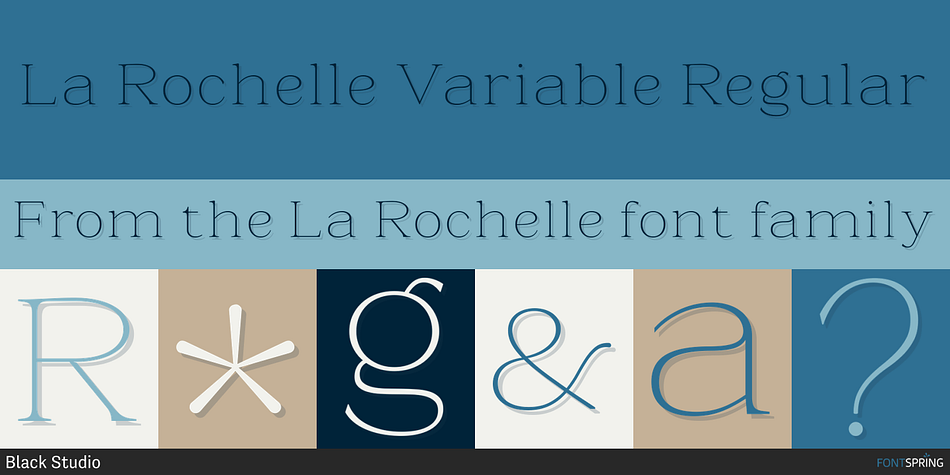 La Rochelle Variable Regular Font