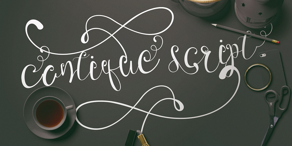 Cantique is aa stylish calligraphy typeface.