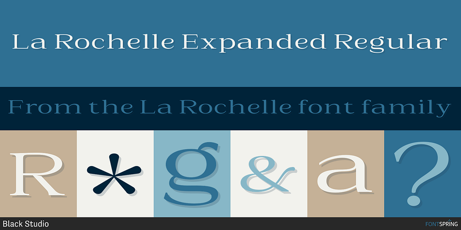 La Rochelle Expanded Regular Font