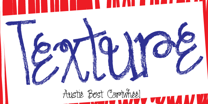 Highlighting the Austie Bost Cartwheels font family.