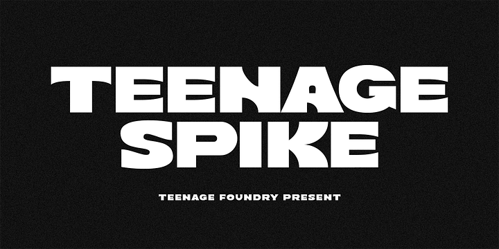 Teenage Spike font family by Teenage Foundry