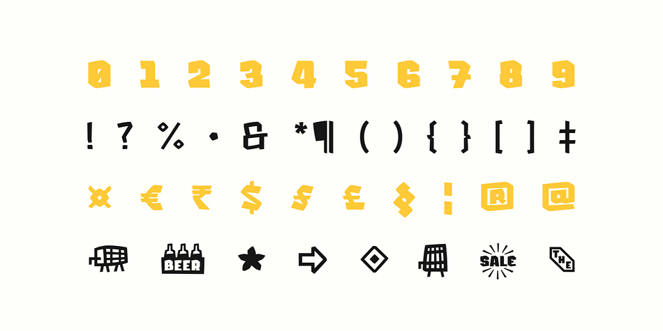 Lupulus features an extra dingbat font.