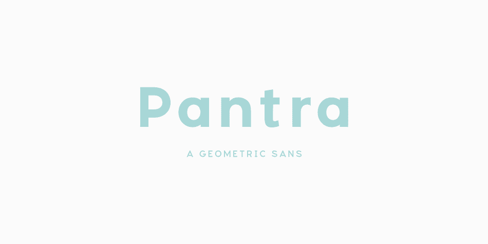 Pantra is a minimal and clear geometric sans.