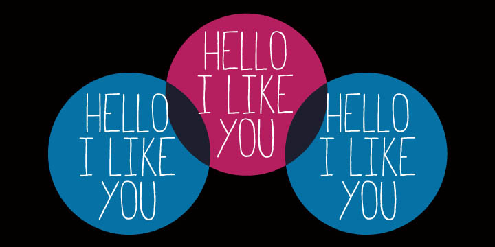 Hello I Like You was designed by Cultivated Mind.
