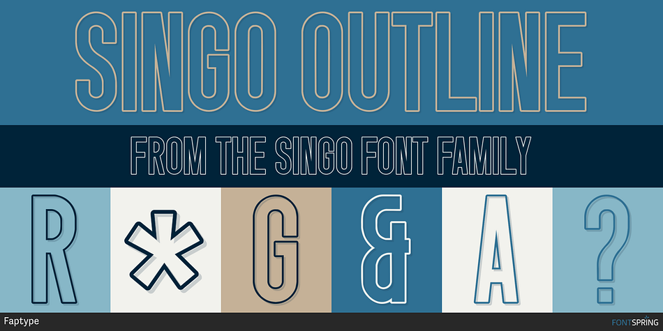 Singo Outline Font