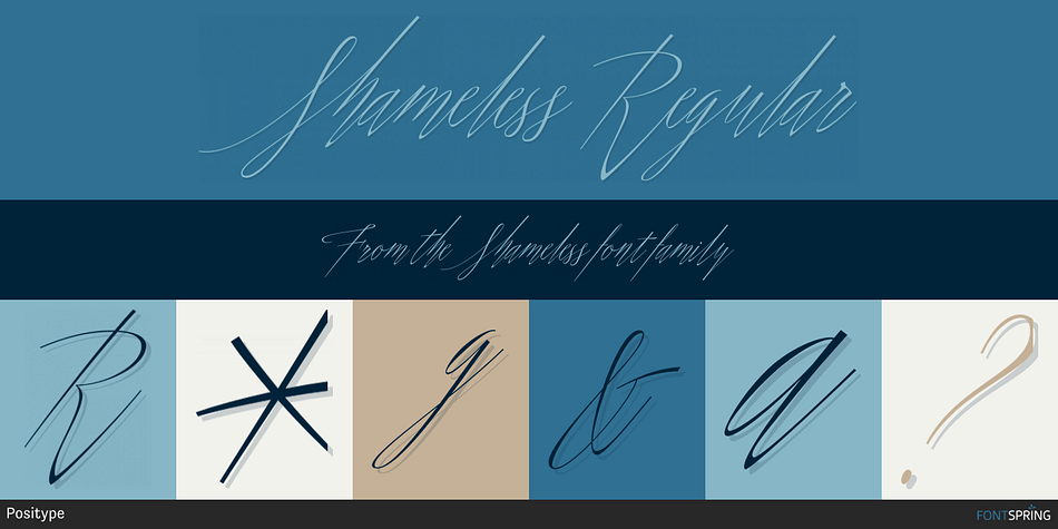 Shameless Regular Font