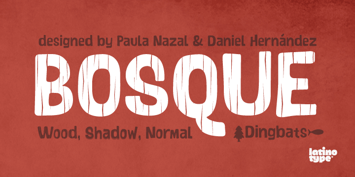 Bosque is a typeface designed by Paula Nazal and Daniel Hernandez.