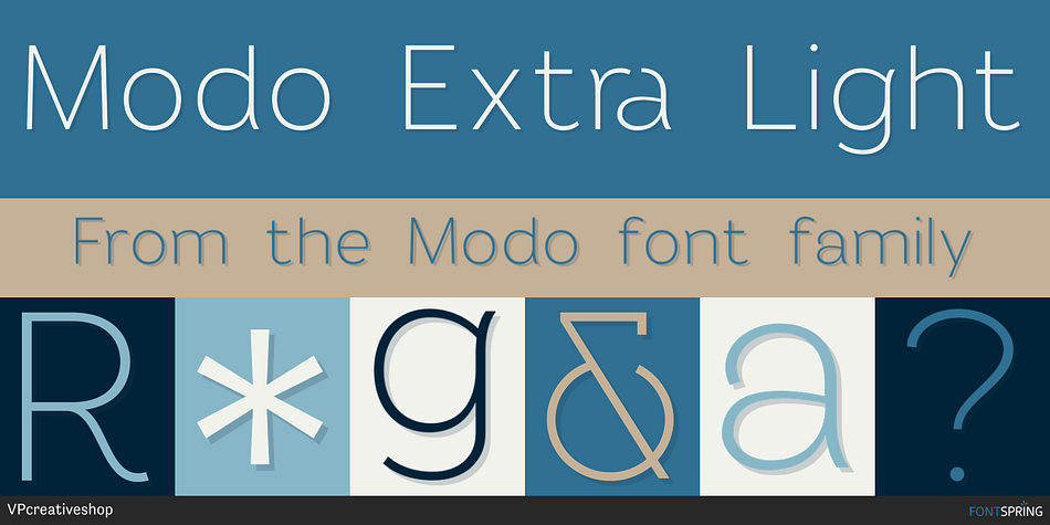 Modo Extra Light Font