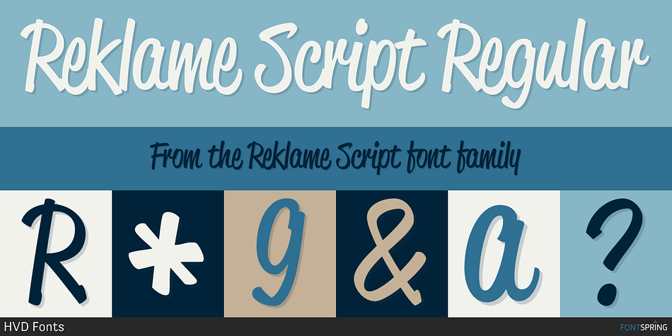 Reklame Script Regular Font