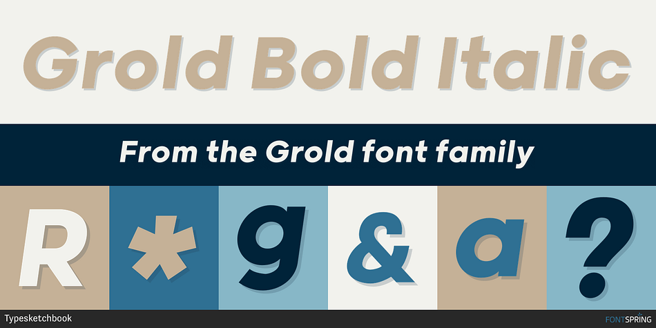 Grold Bold Italic Font