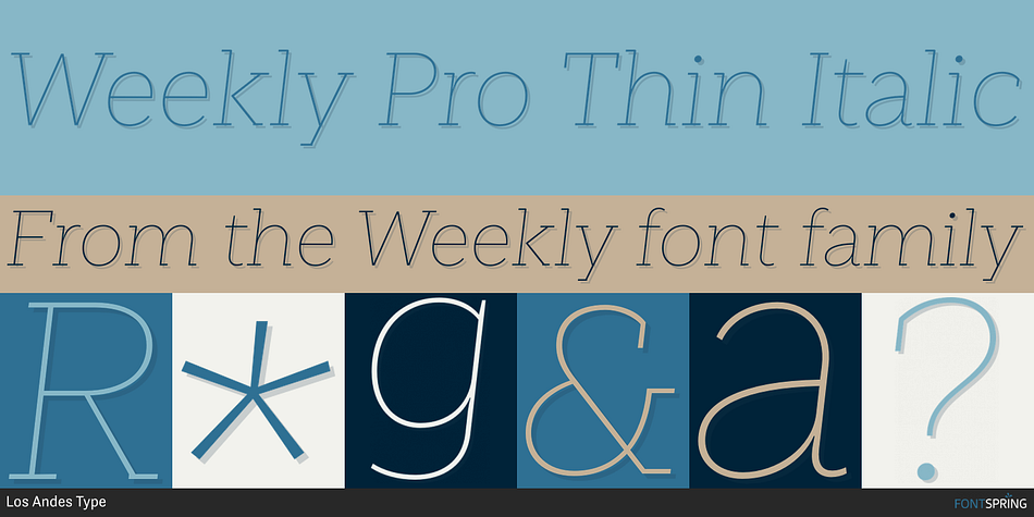 Weekly Pro Font