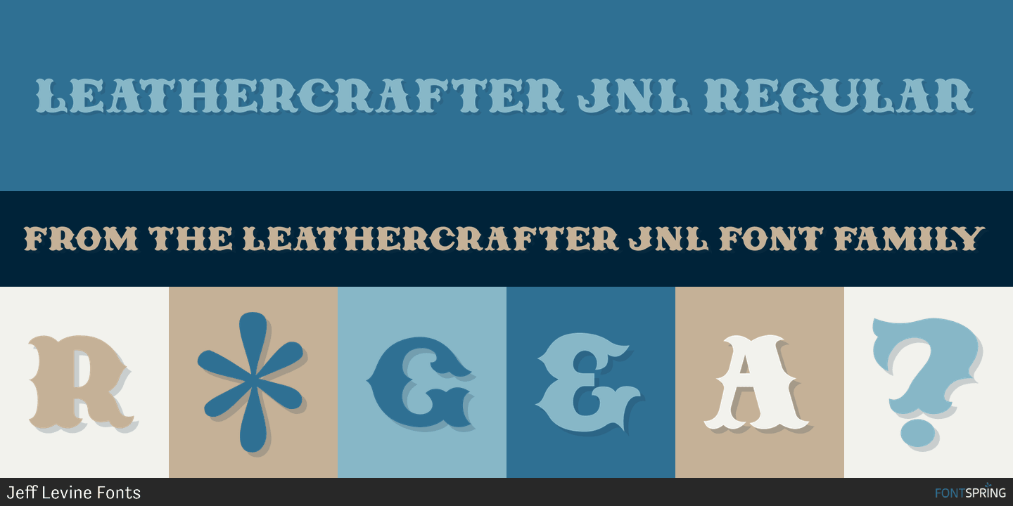 Leathercrafter JNL Font
