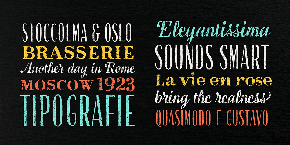 Displaying the beauty and characteristics of the Gessetto font family.