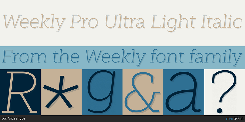 Weekly Pro Font