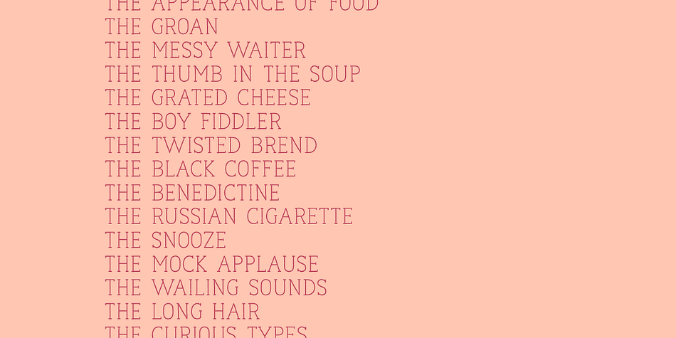 Naive Line is a a five font family.