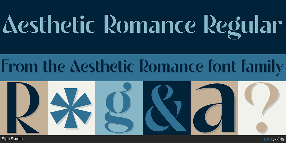 Aesthetic Romance Regular Font