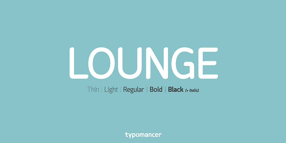 Displaying the beauty and characteristics of the Lounge font family.
