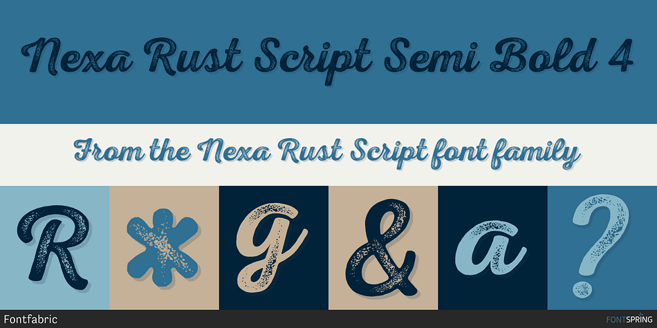 Nexa Rust Script Semi Bold 4 Font