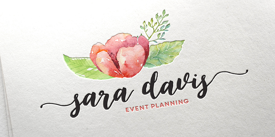 So pretty on branding materials, blog headers, business cards, quotes and more!
