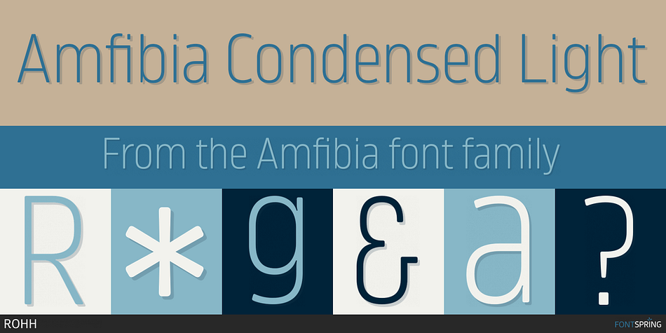 Amfibia Condensed Light Font