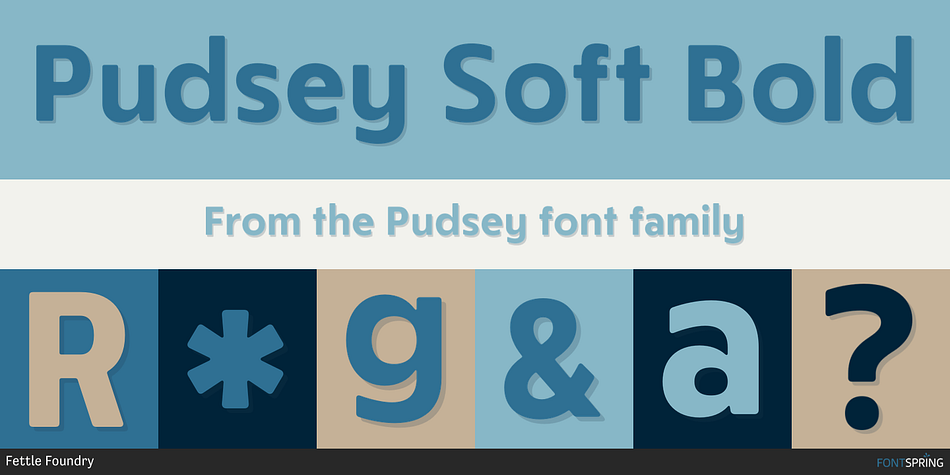 Pudsey Soft Bold Font