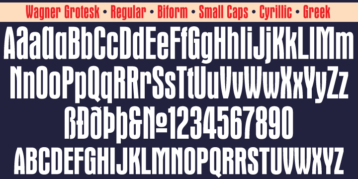 This is the elaborate digital version of Edel Grotesque Bold Condensed (also known as Lessing, Reichgrotesk, and Wotan Bold Condensed) a 1914 typeface by Johannes Wagner, which was later adopted by pretty much every European type foundry, exported into the Americas, and used on war propaganda posters on either side of the Atlantic.