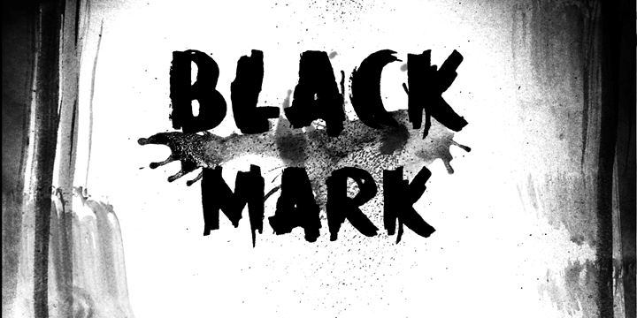 Black Mark is a fat, heavy, grunge-to-the-max marker font.