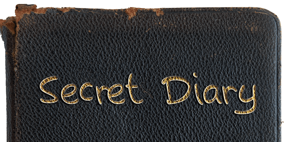 Secret Diary is a nice bit of uncomplicated handwriting: it is rounded, feminine, legible and above all - natural in appearance.