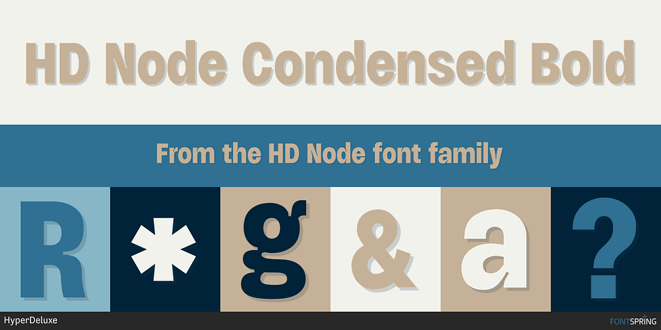 HD Node Condensed Bold Font