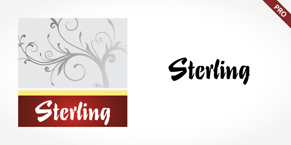 Displaying the beauty and characteristics of the Sterling Pro font family.