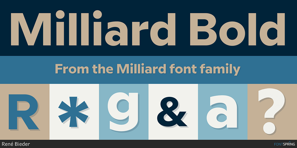 Milliard Bold Font