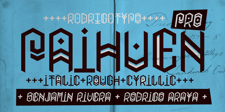 Displaying the beauty and characteristics of the Paihuen Pro font family.