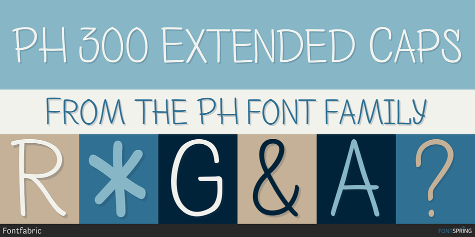 PH 300 Extended Caps Font