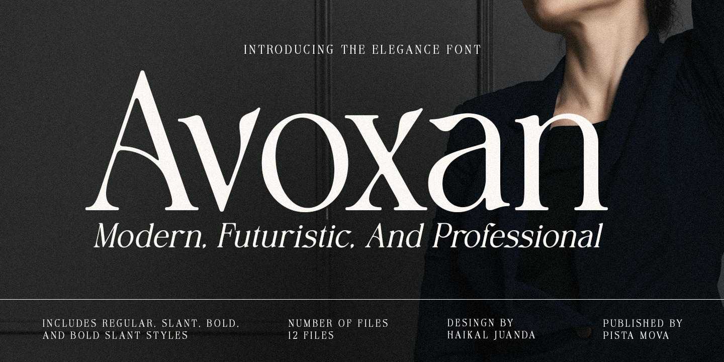 Avoxan Slant Bold Font