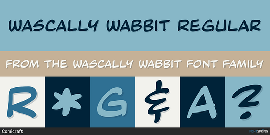 Fonts similar to Wascally Wabbit
