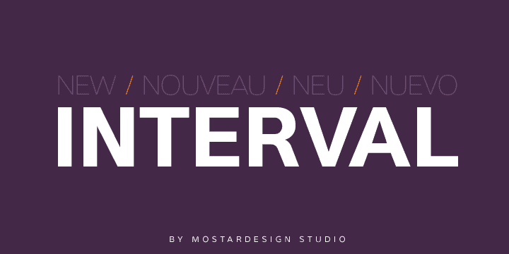 The new Interval Sans Pro is a super font family with a practical choice when you need a contemporary sans serif for text typography, headlines, signage and branding.