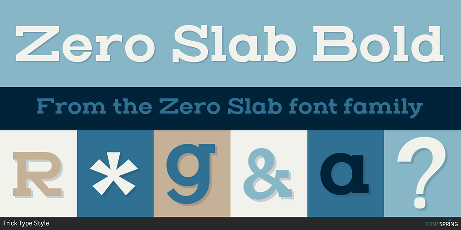 Zero Slab Bold Font