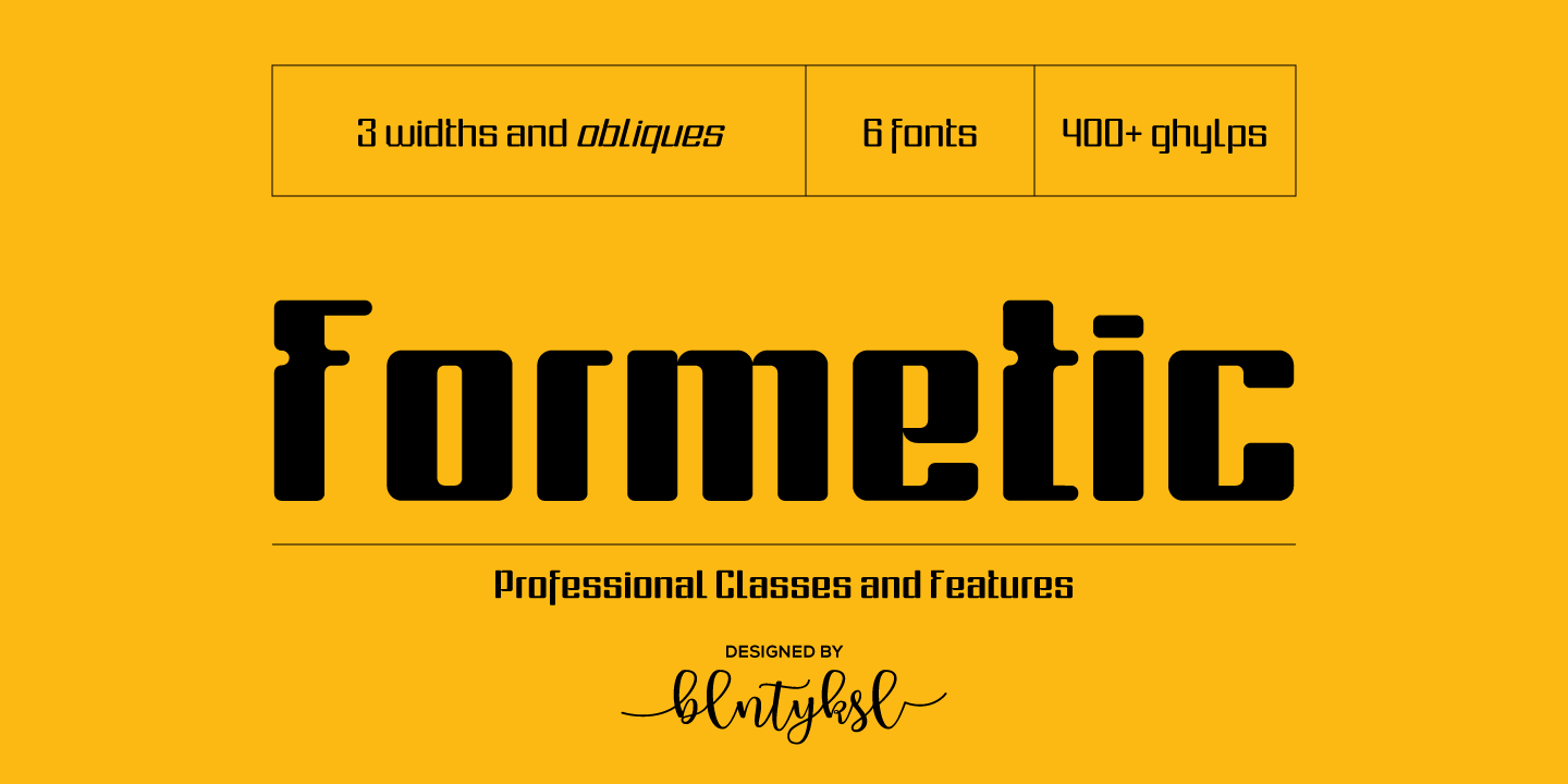 Formetic Font