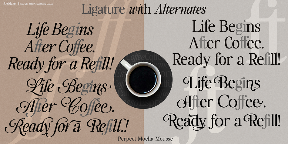 Perfect Mocha Mousse Font