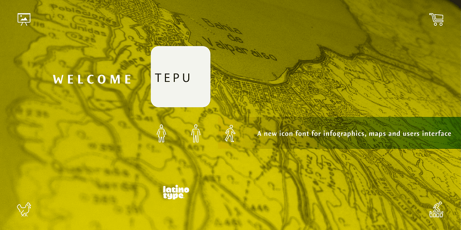 Tepu is a pictogram set which is inspired in modern iconography.
